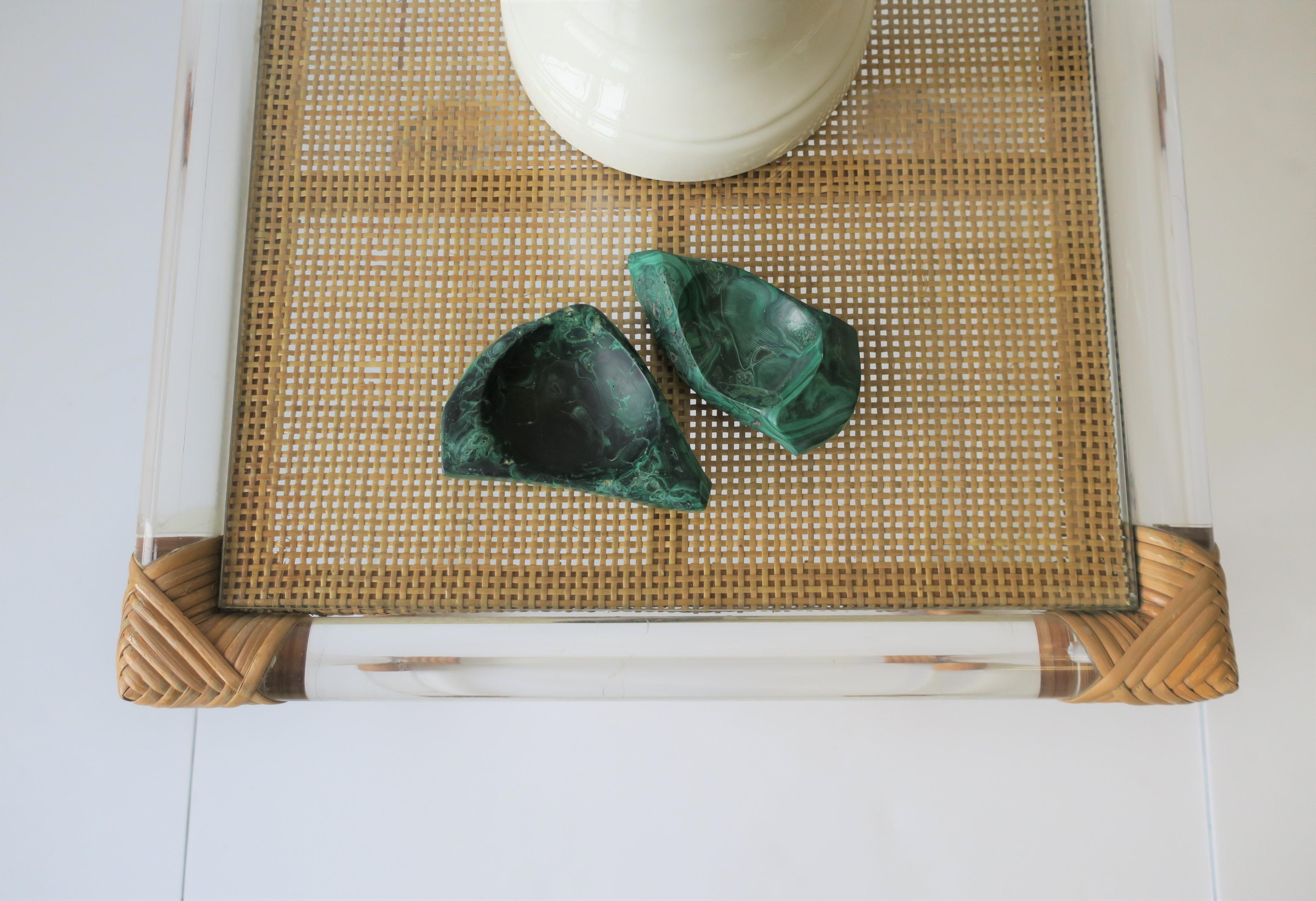 Green Malachite Desk Vessel or Jewelry Dish 12