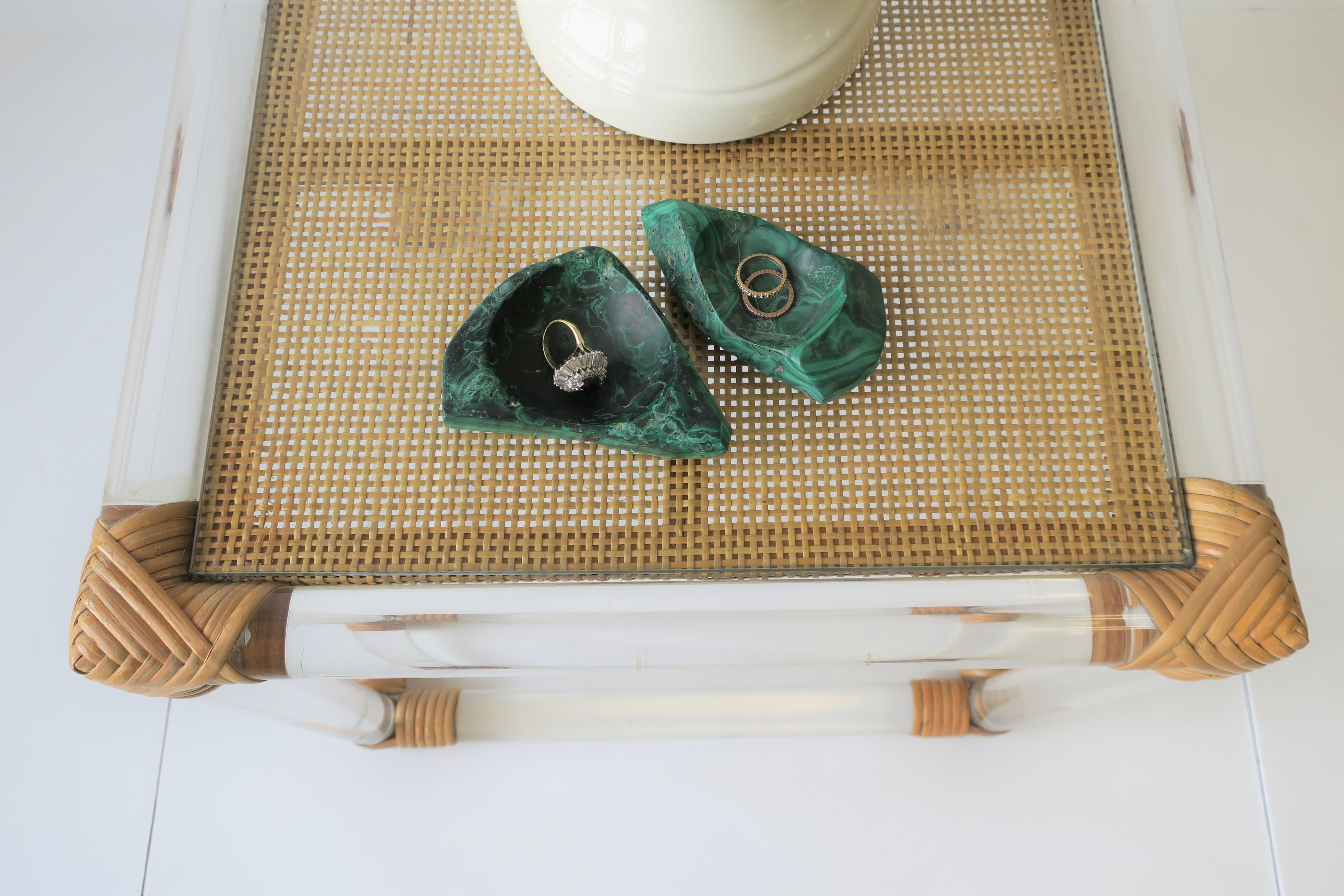 Green Malachite Desk Vessel or Jewelry Dish 13