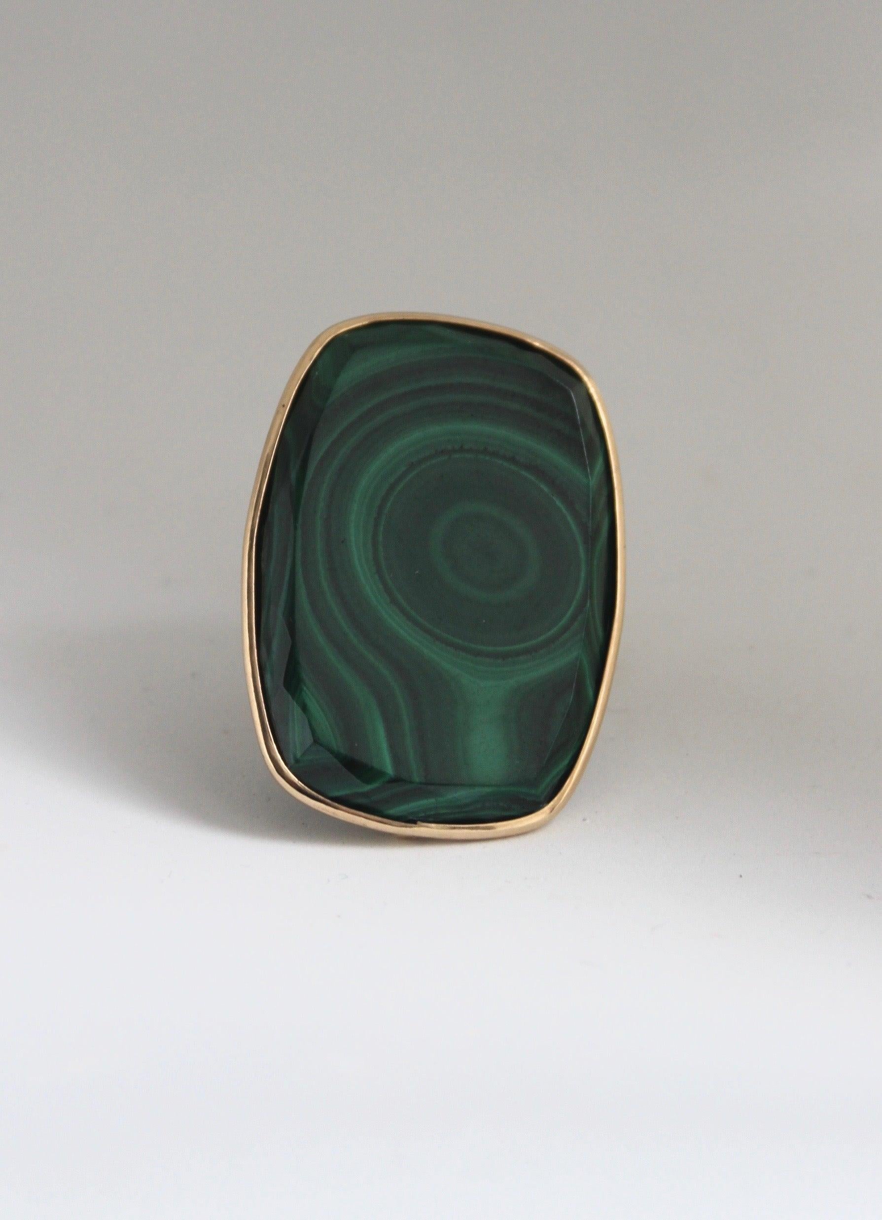 Women's Green Malachite Ring For Sale