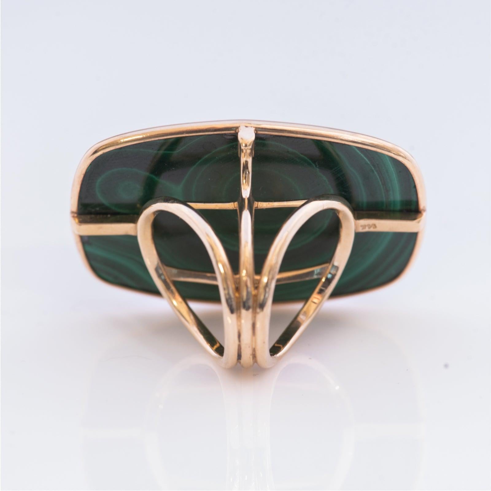 Green Malachite Ring For Sale 1