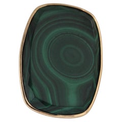 Bague en malachite verte