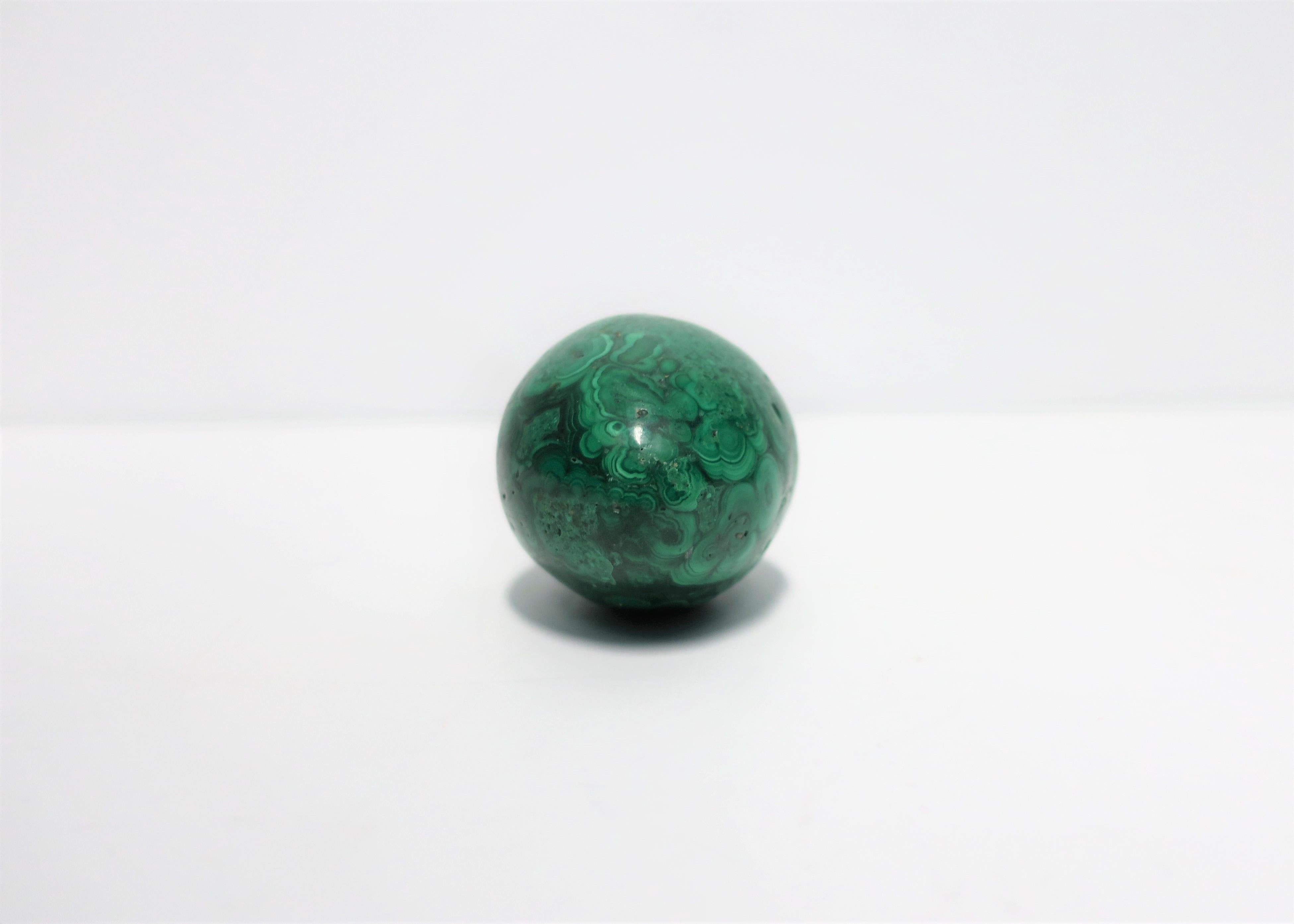 Green Malachite Sculpture and Crystal Plinth Decorative Object 8