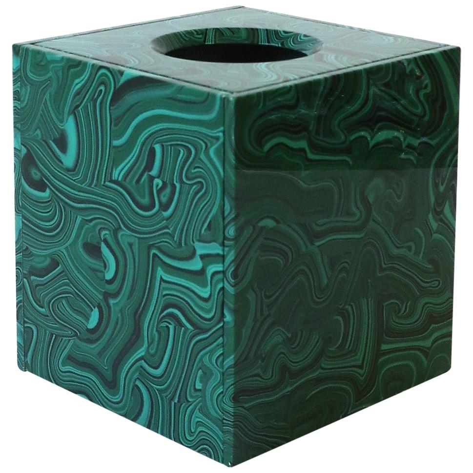Green Malachite Style Tissue Box Holder Cover at 1stDibs green tissue