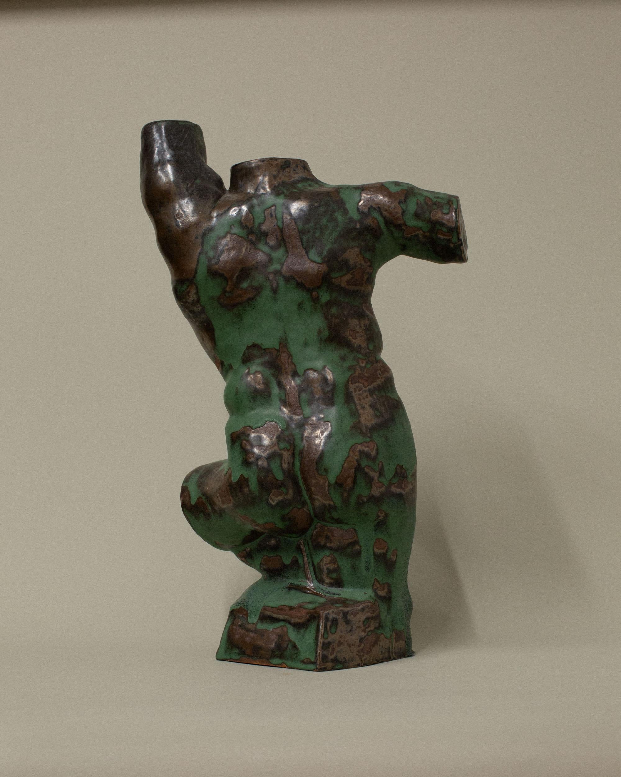 Green Male Torso Sculpture by Common Body For Sale 5