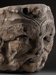 Green Man Corbel - France, 14th century