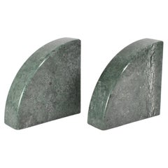Green Marble Bookends