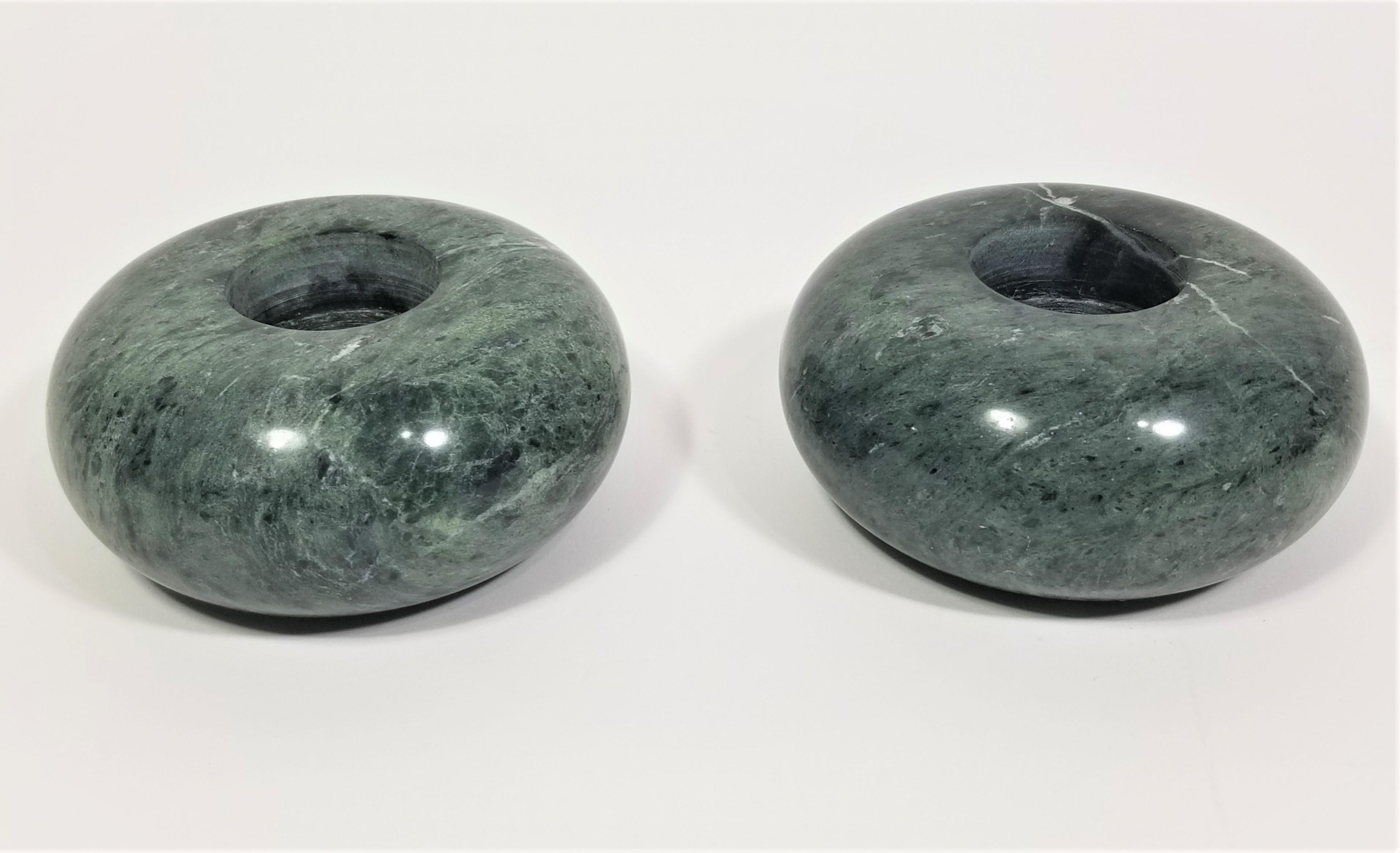 Green Marble Candle Holders, 1980s 7
