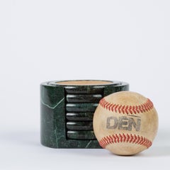 Green Marble Coaster Set