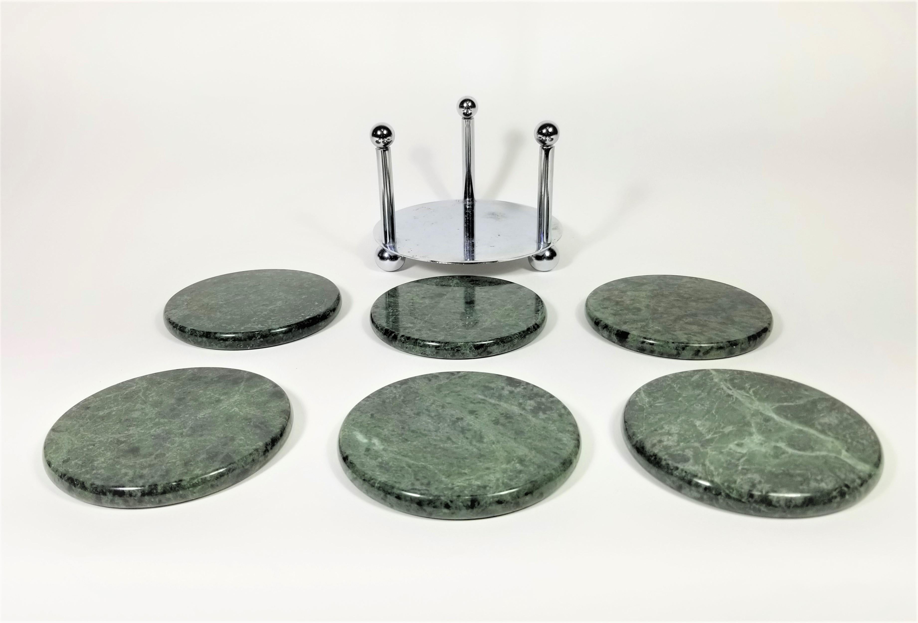 chrome coaster set