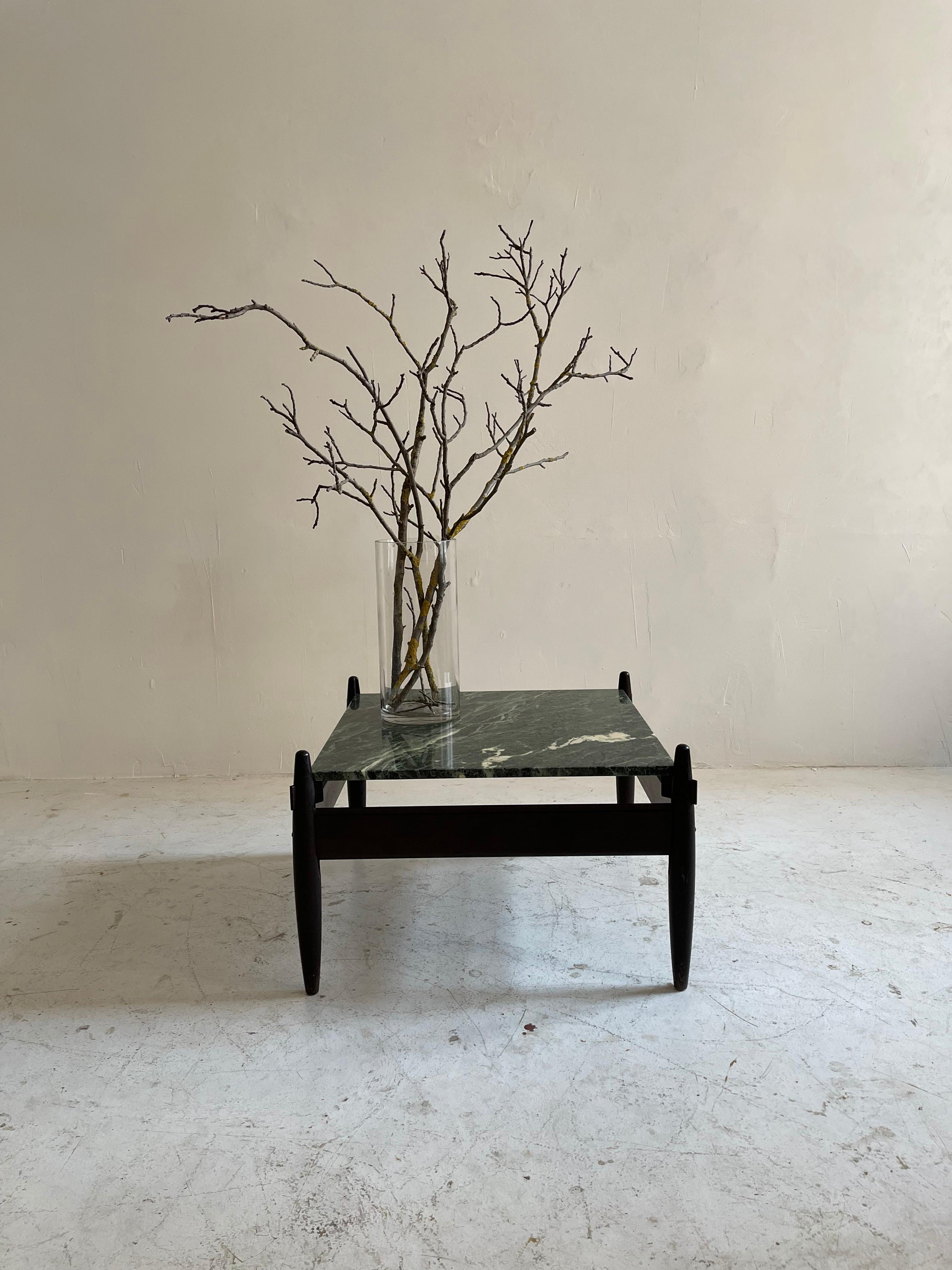 Green Marble Coffee Table Attributed to Sergio Rodrigues, Brazil 1960 9