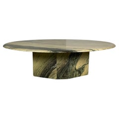 Green Marble Coffee Table from Estours 70's