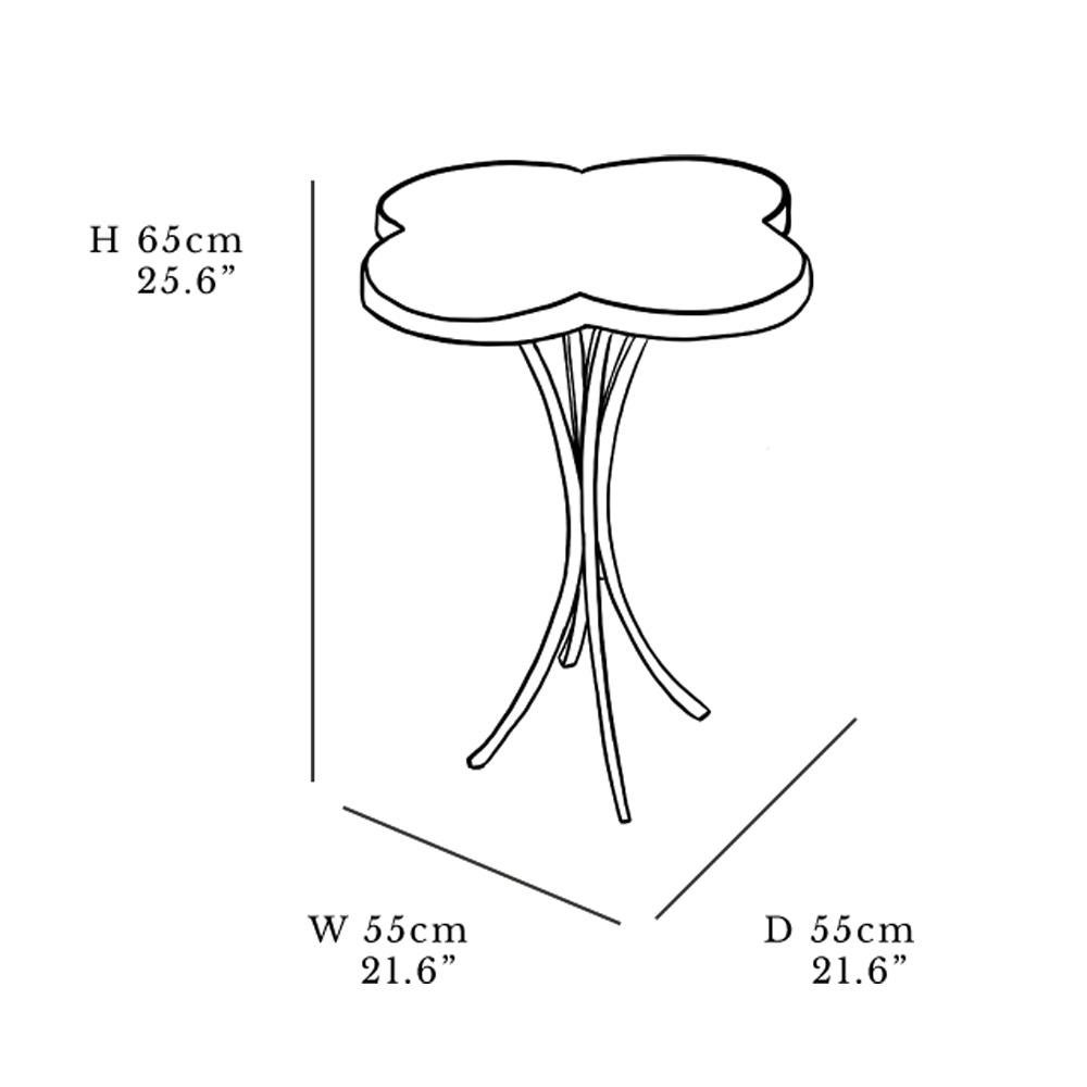 Tavolo da caffè Cocktail Tables in marmo verde e fiori Mini in vendita 1