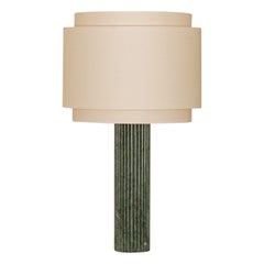 Green Marble Fluta Duoble Table Lamp by Simone & Marcel