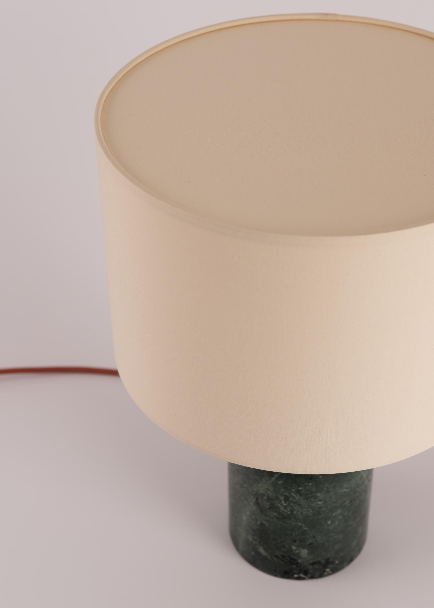 Spanish Green Marble Josef Table Lamp by Simone & Marcel For Sale