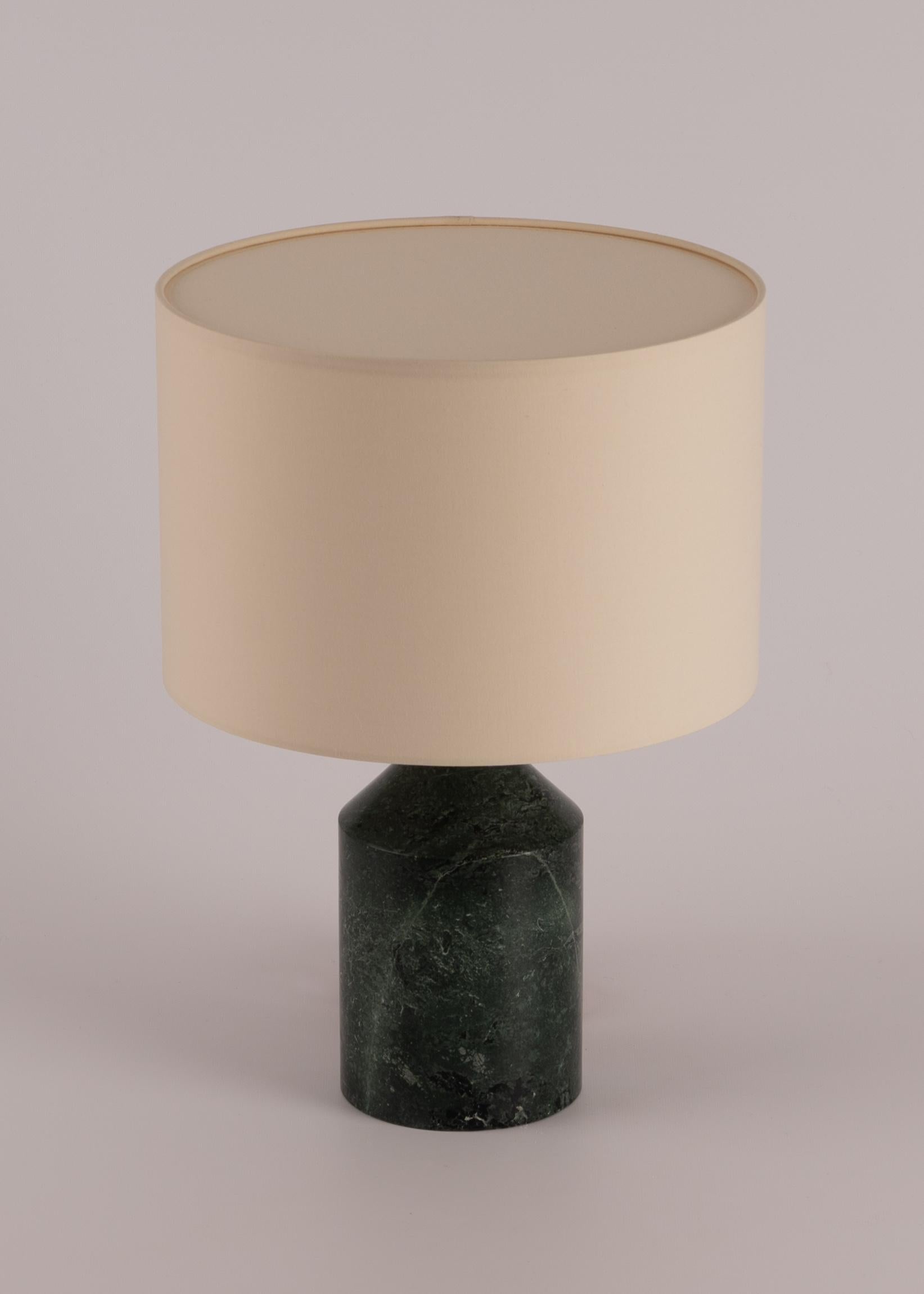 Green Marble Josef Table Lamp by Simone & Marcel In New Condition For Sale In Geneve, CH