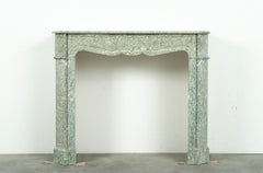 Green Marble Louis XV Fireplace