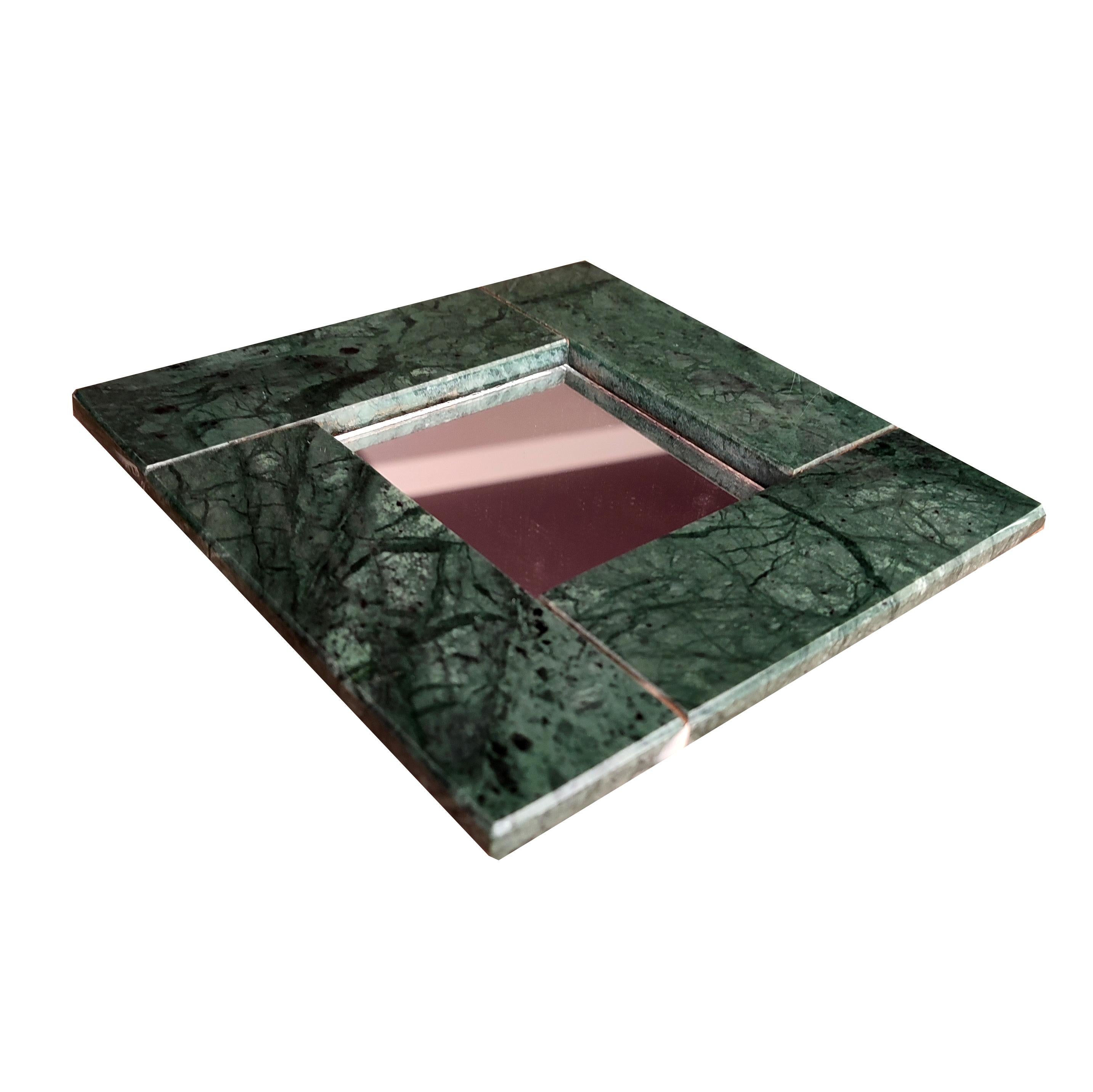 Green Marble Mirror Luxury Gift Contemporary Marble Design Furniture Meddel Spain
A luxurious, handcrafted Green Marble Mirror, designed by Joaquín Moll in collaboration with Nuria Lázaro from Meddel. This small yet elegant mirror is framed by four