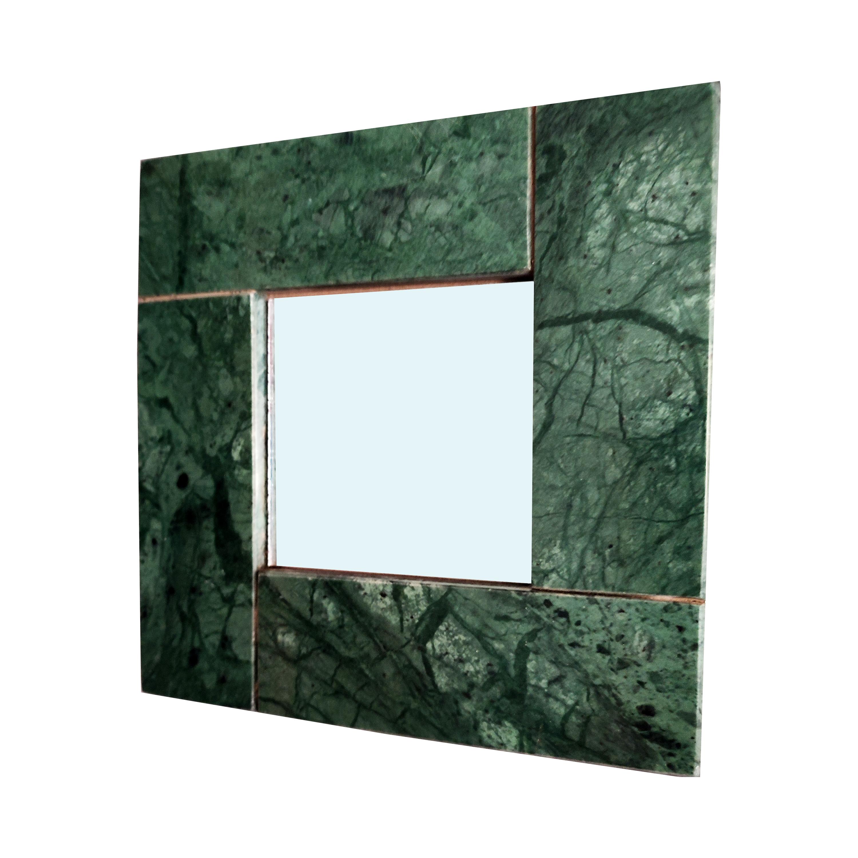 Modern Green Marble Mirror Luxury Gift Contemporary Marble Design Furniture Meddel For Sale