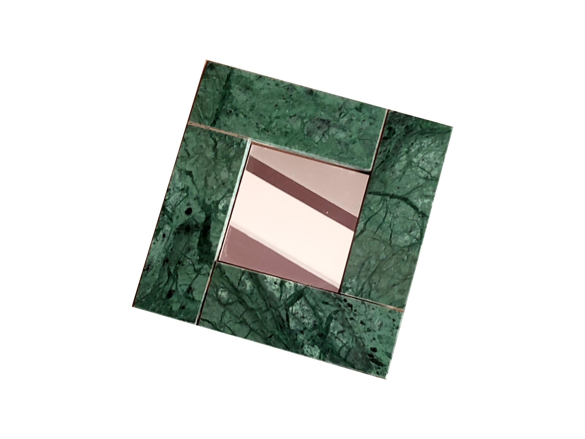 Spanish Green Marble Mirror Luxury Gift Contemporary Marble Design Furniture Meddel For Sale