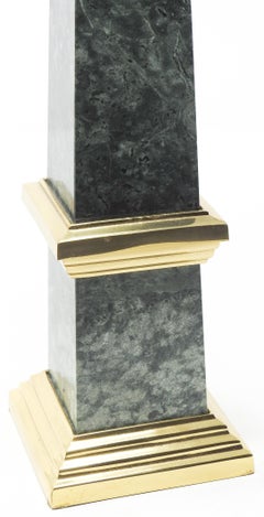 Green Marble Obelisk, Vintage