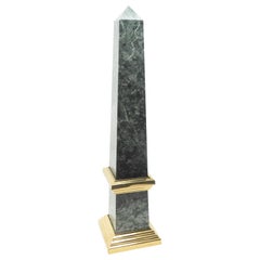 Green Marble Obelisk, Vintage