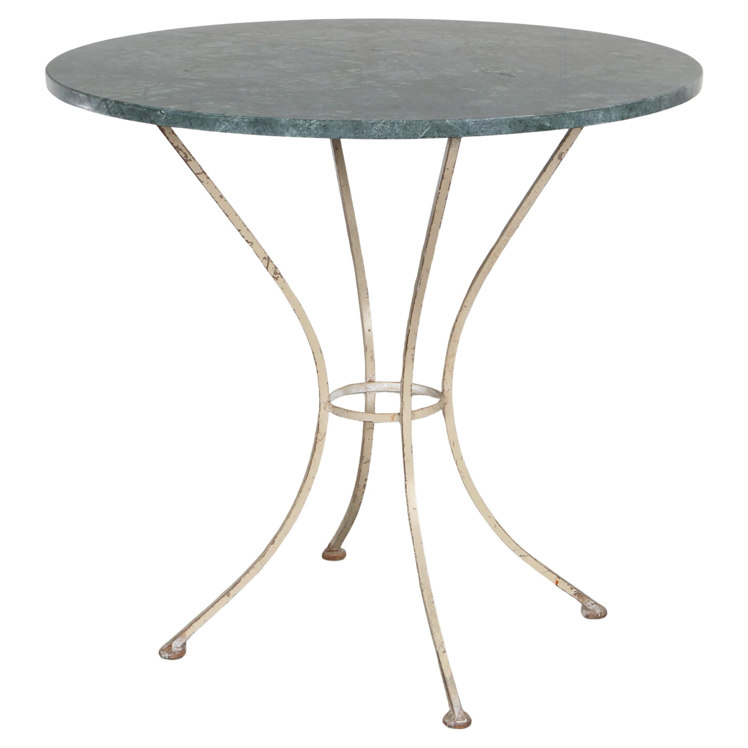 Green Marble Outdoor Table, 1940s