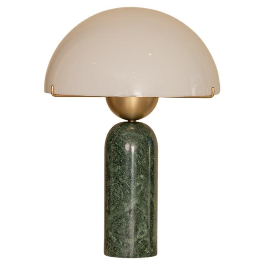 Green Marble Peono Table Lamp by Simone & Marcel For Sale