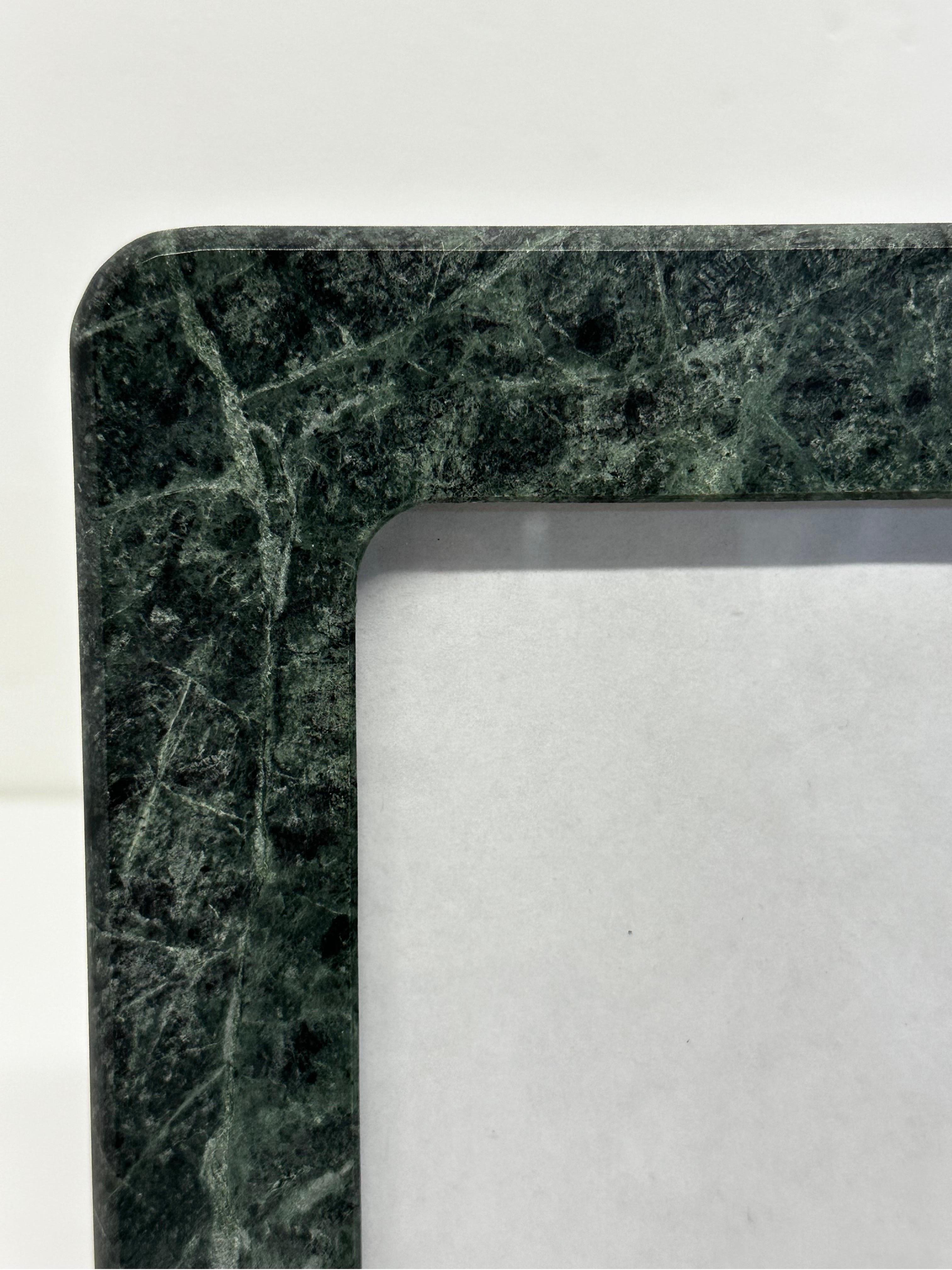 Green Marble Picture Frame, 1980s For Sale 1