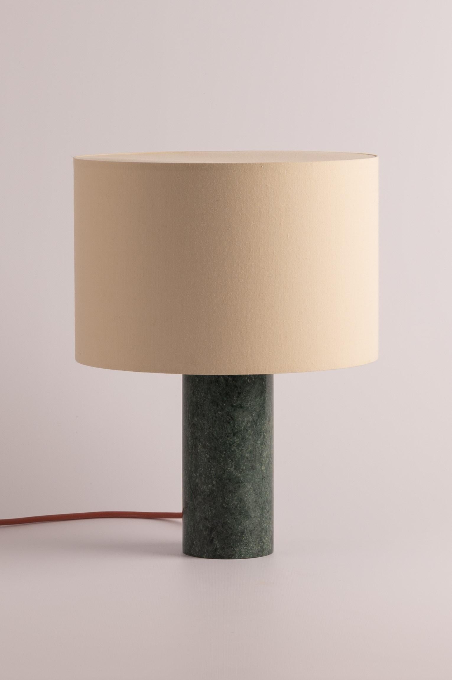 Post-Modern Green Marble Pipito Table Lamp by Simone & Marcel For Sale