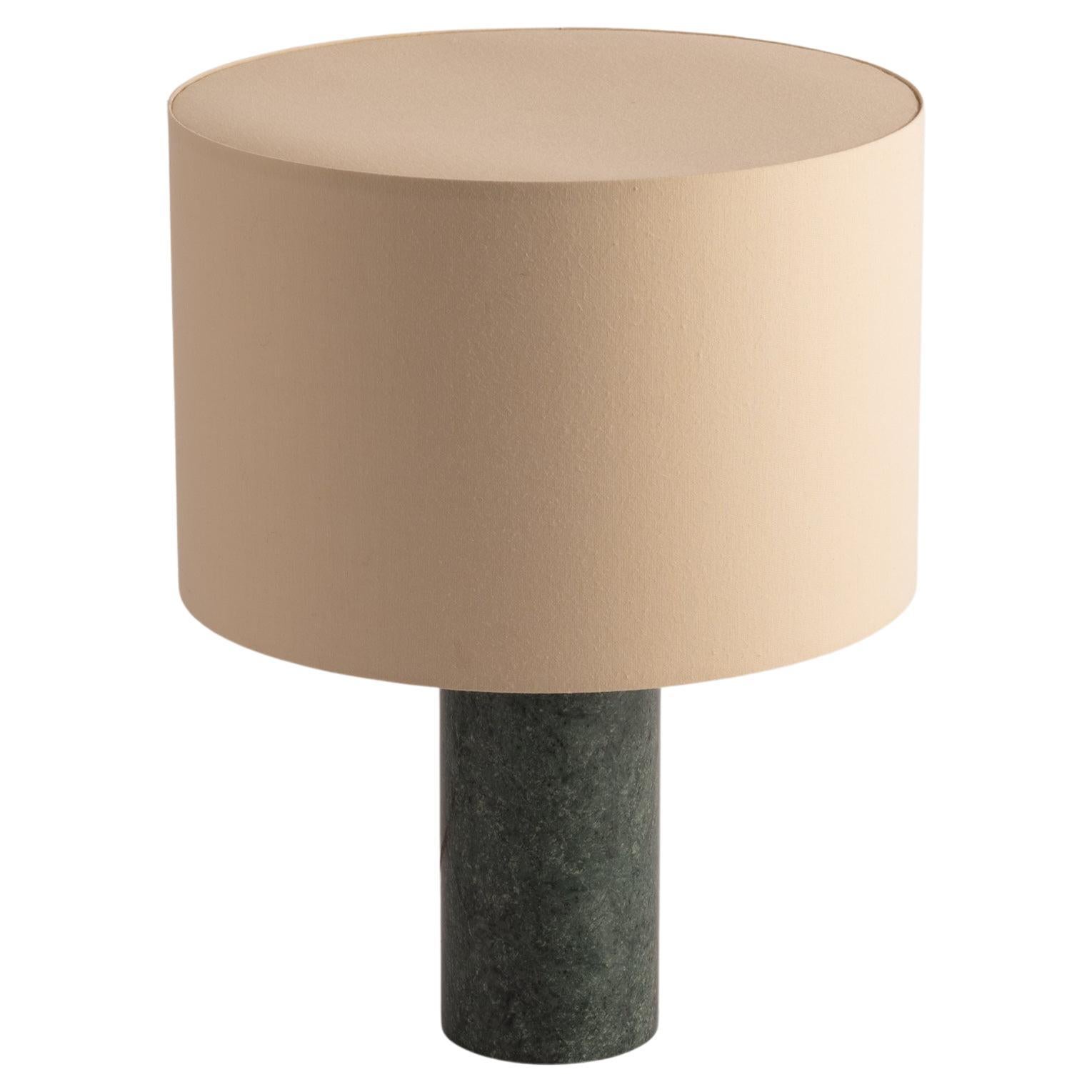 Green Marble Pipito Table Lamp by Simone & Marcel For Sale