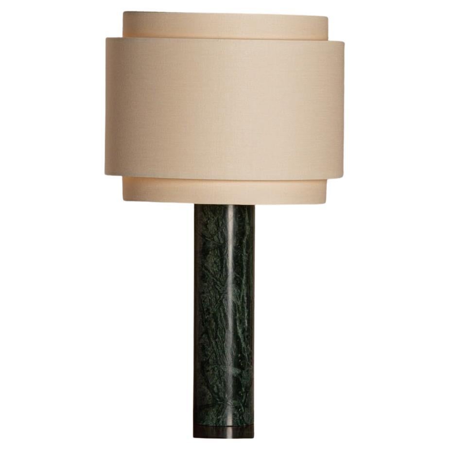 Green Marble Pipo Duoble Table Lamp by Simone & Marcel For Sale