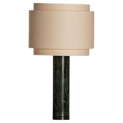 Lampe à poser Pipo Duoble en marbre vert par Simone & Marcel