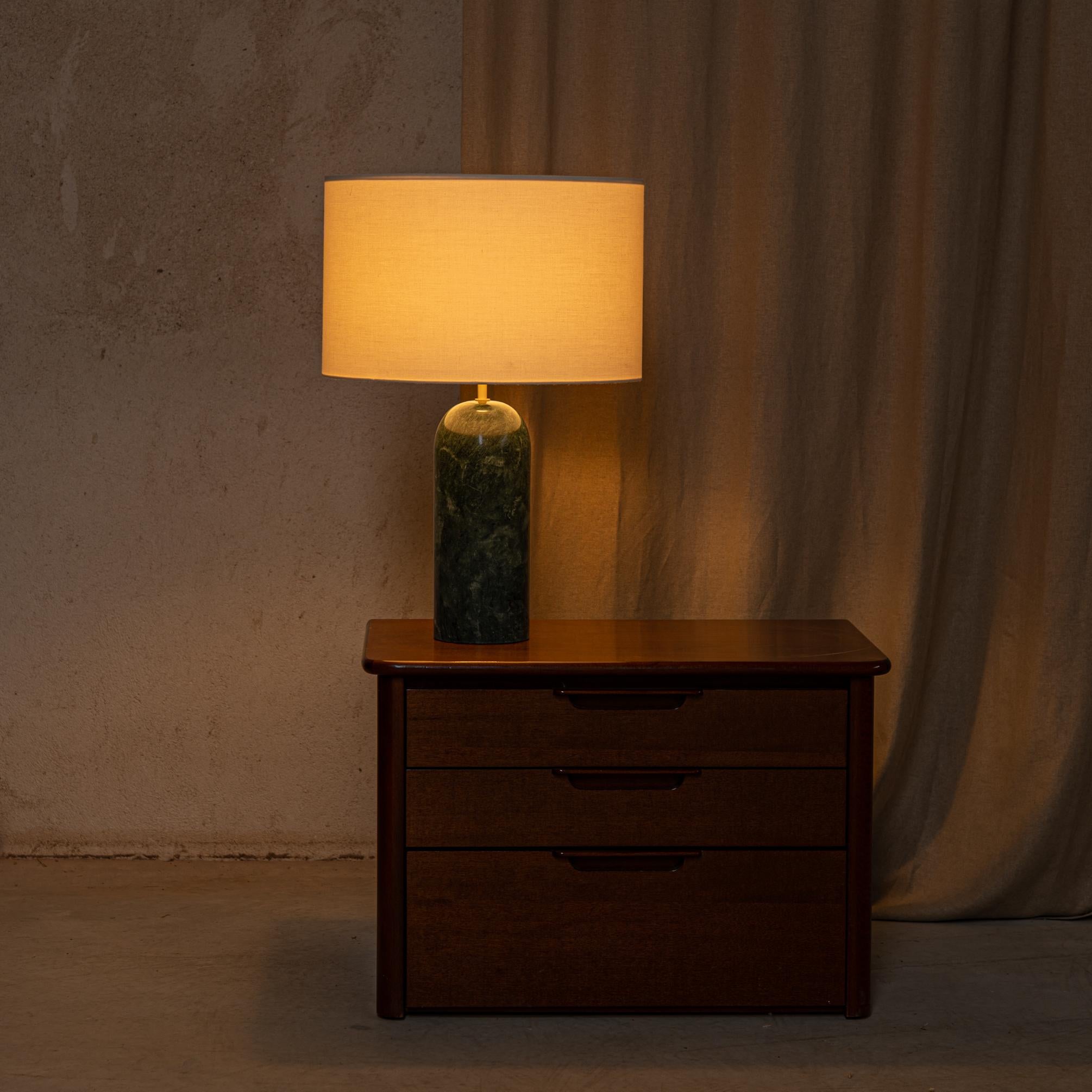 Other Green Marble Pura Table Lamp by Simone & Marcel For Sale