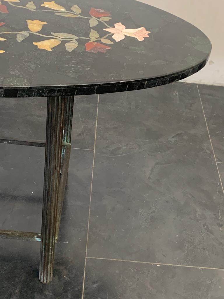 Green Marble Table, 1930s For Sale 3