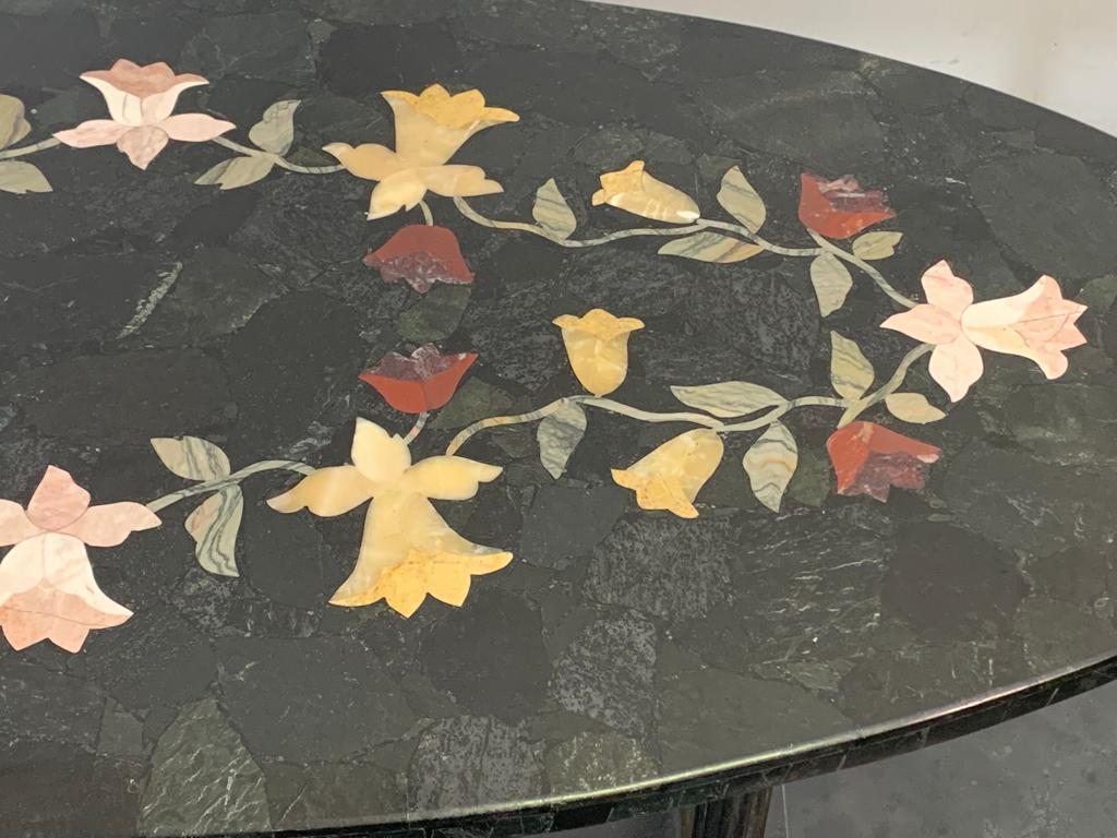 Copper Green Marble Table, 1930s For Sale