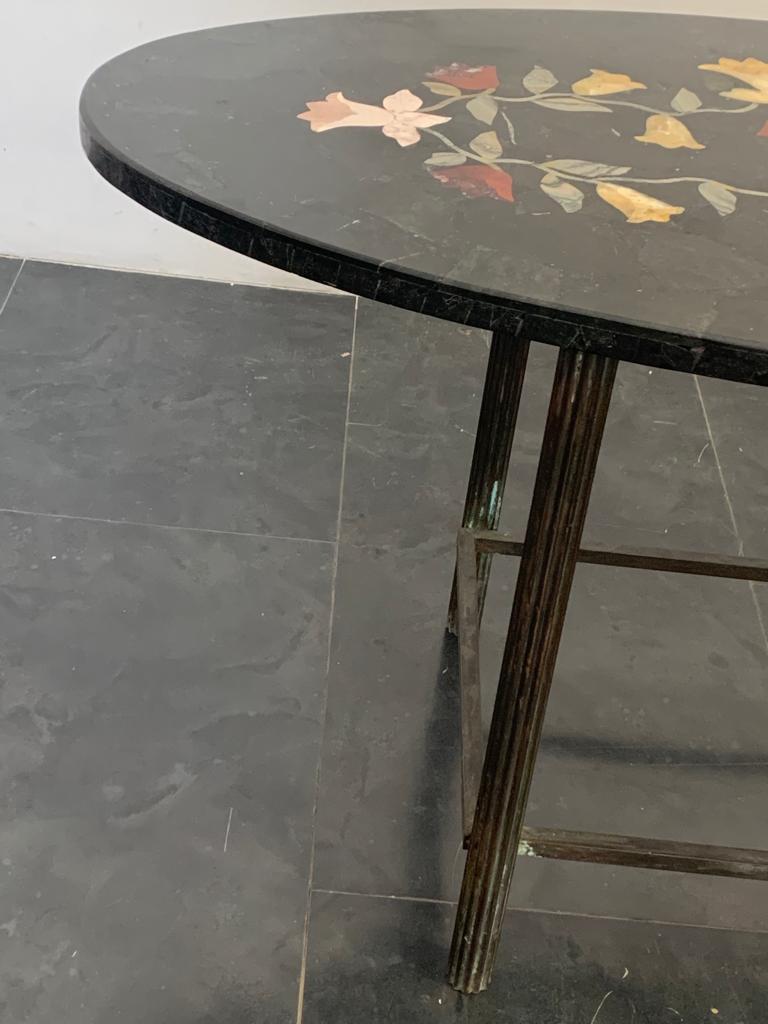 Table en marbre vert, années 1930 en vente 1