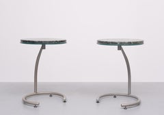 Green Marble top Side tables 1990s Holland