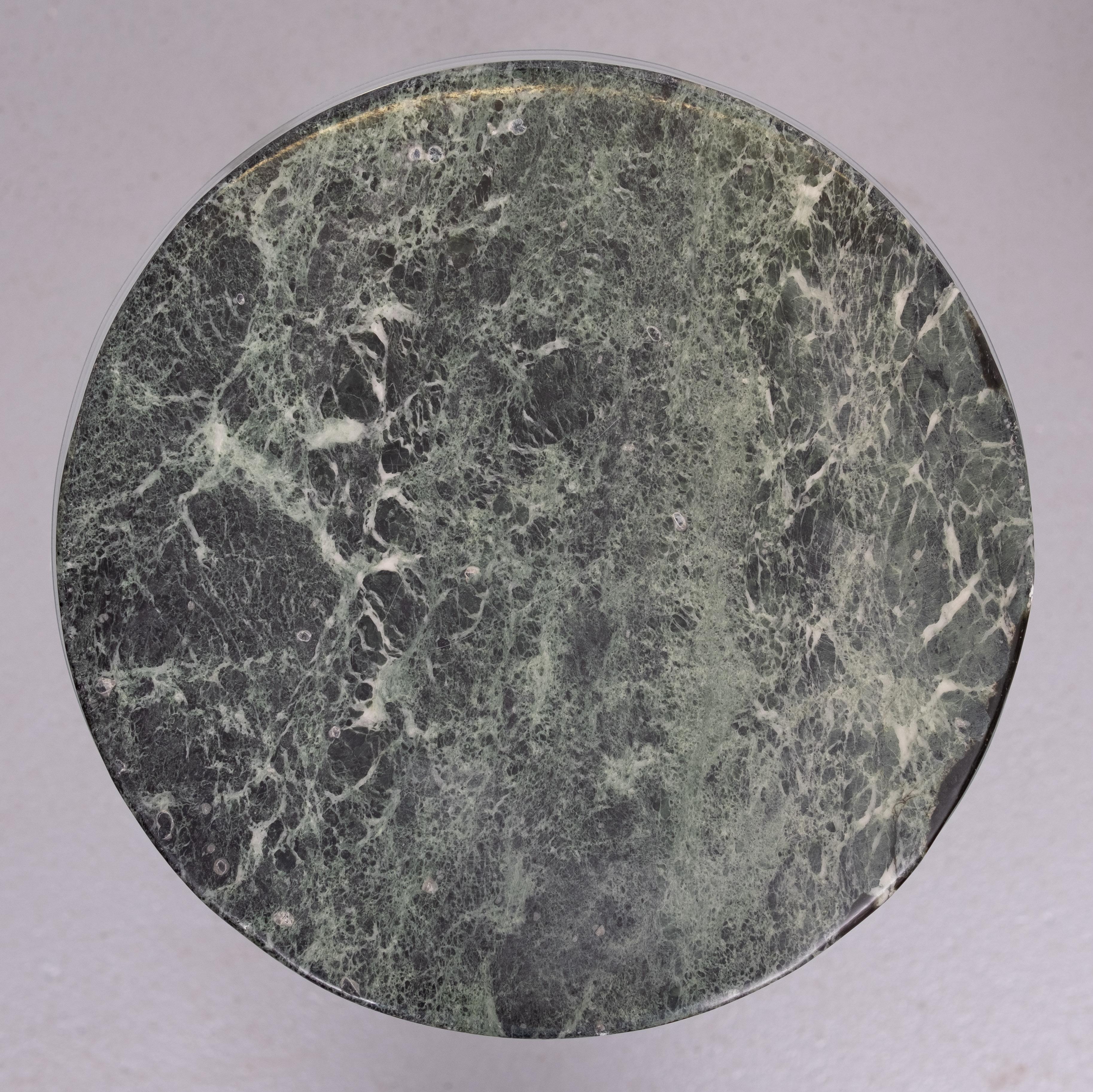 Modern Green Marble top Side tables 1990s Holland For Sale