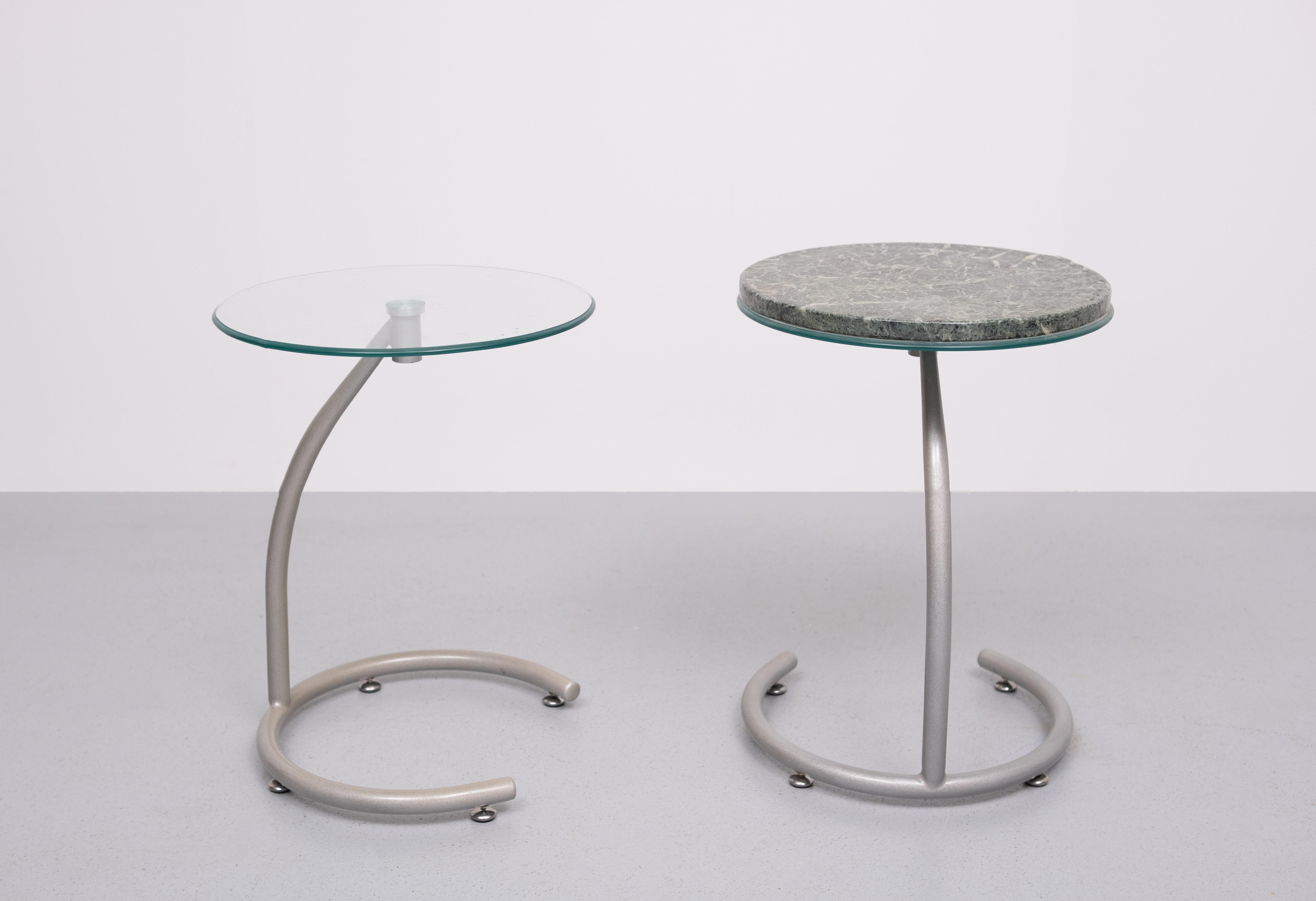 Green Marble top Side tables 1990s Holland For Sale 2