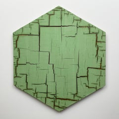 Grüne Matrix – Keramik-Wandkunst von William Edwards