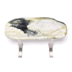 Green Meditation Stone Top Desk