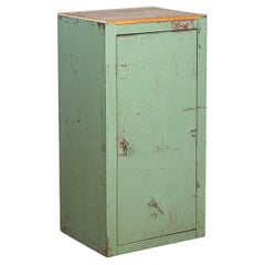 Vintage Green Metal German DDR cabinet 1960's
