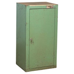 Vintage Green Metal German DDR cabinet 1960's