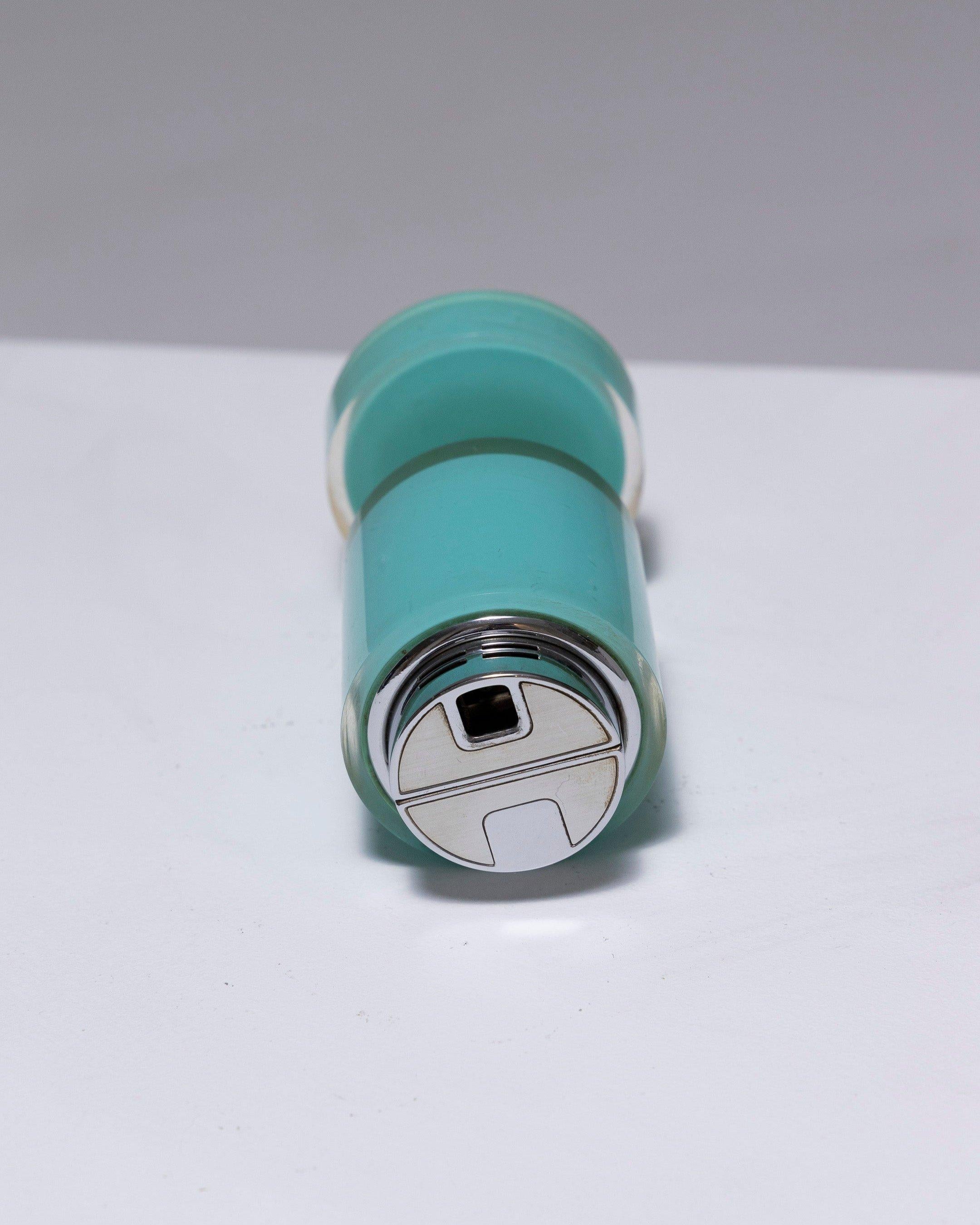 Futurist Green Metal Lighter, Pierre Cardin, 1960s