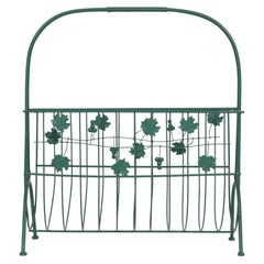 Green Metal Magazine Rack