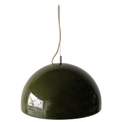Green Metal Pendant Lamp by Reggiani Goffredo, 1960s, Italy