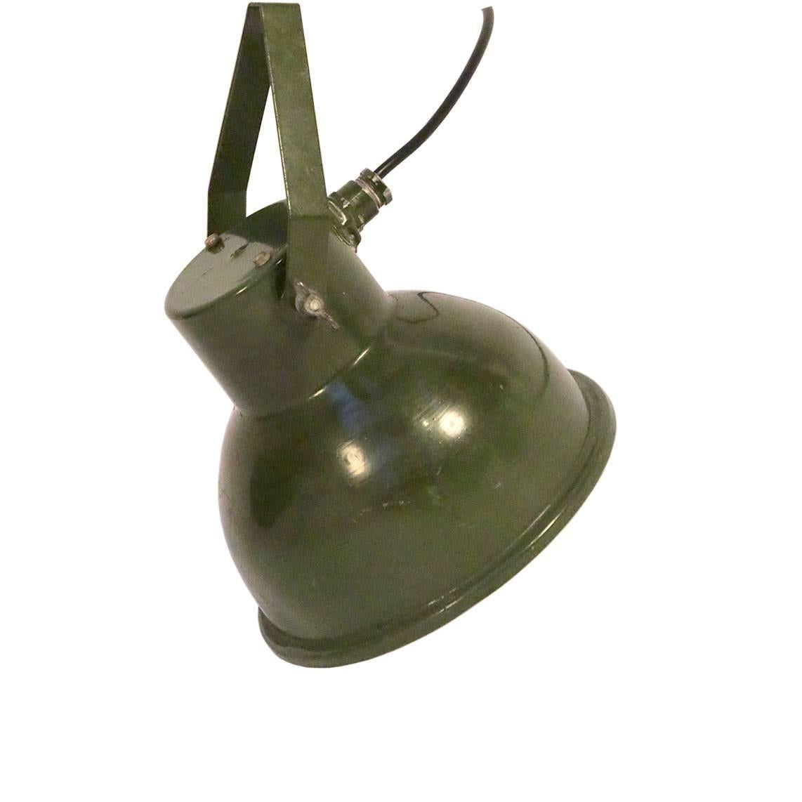 German Green Metal Wall Light Spot Scone