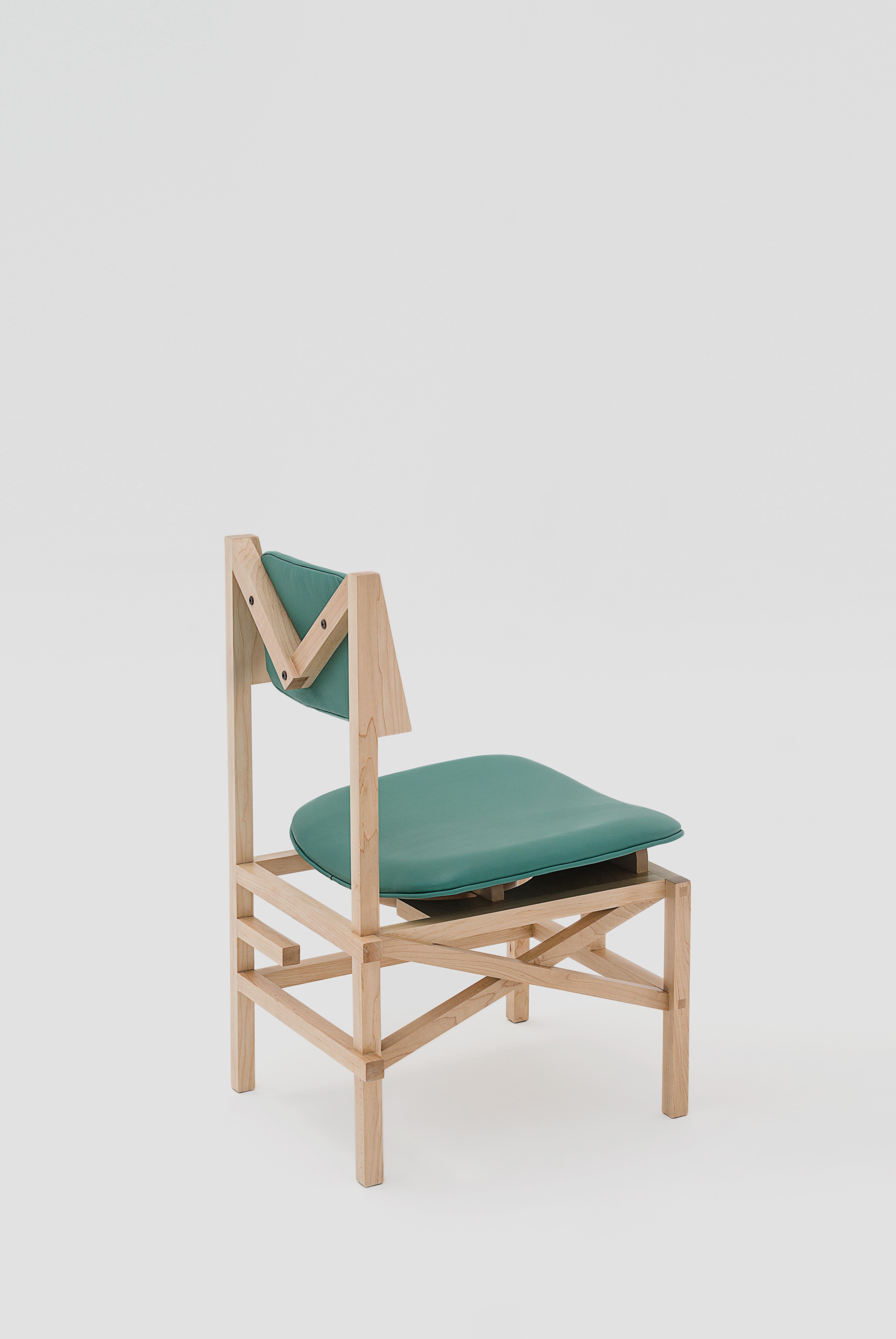Postmoderne Chaise verte du Mexique de Marco Rountree en vente