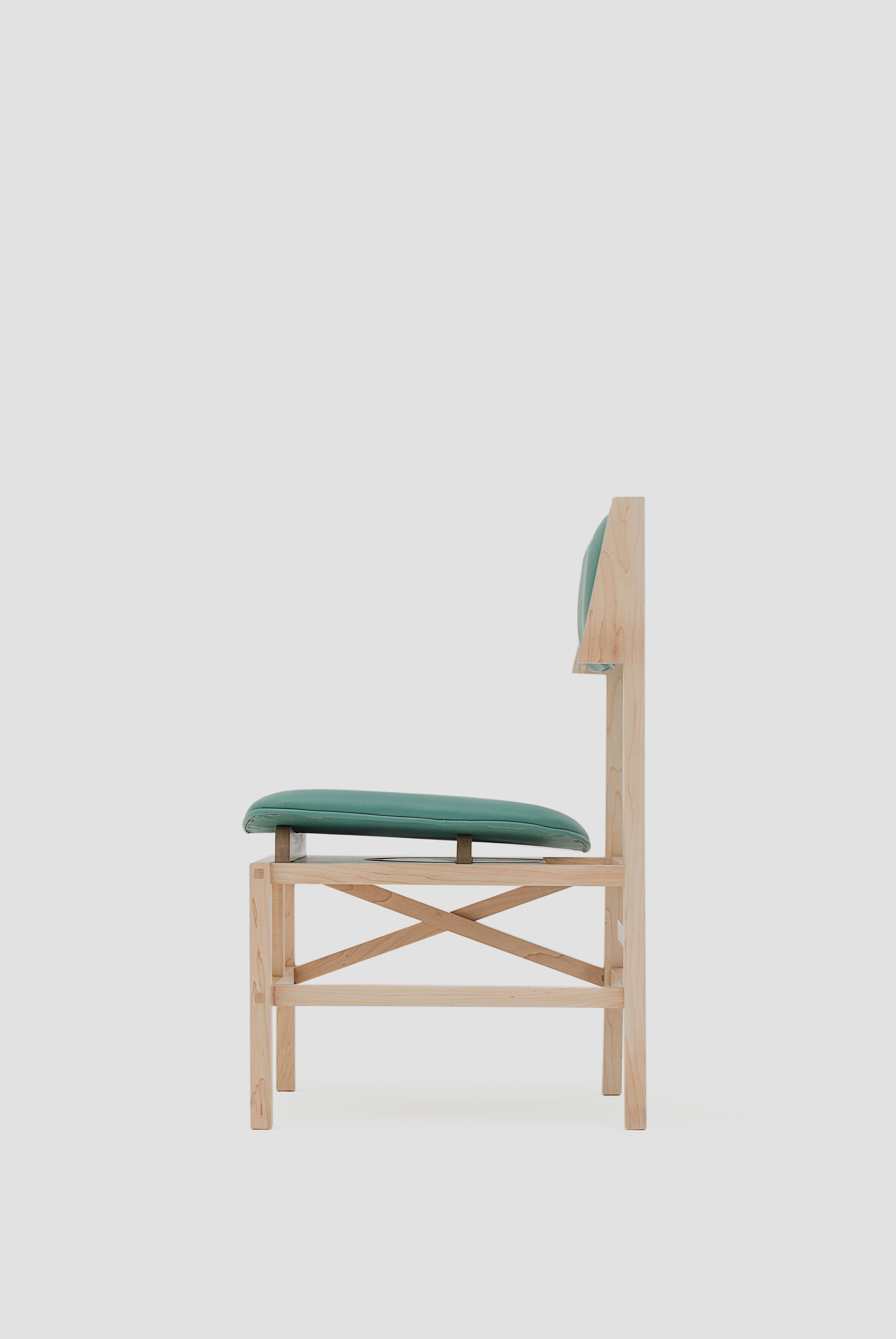 Mexican Green Mexico Chair by MarCo Rountree For Sale