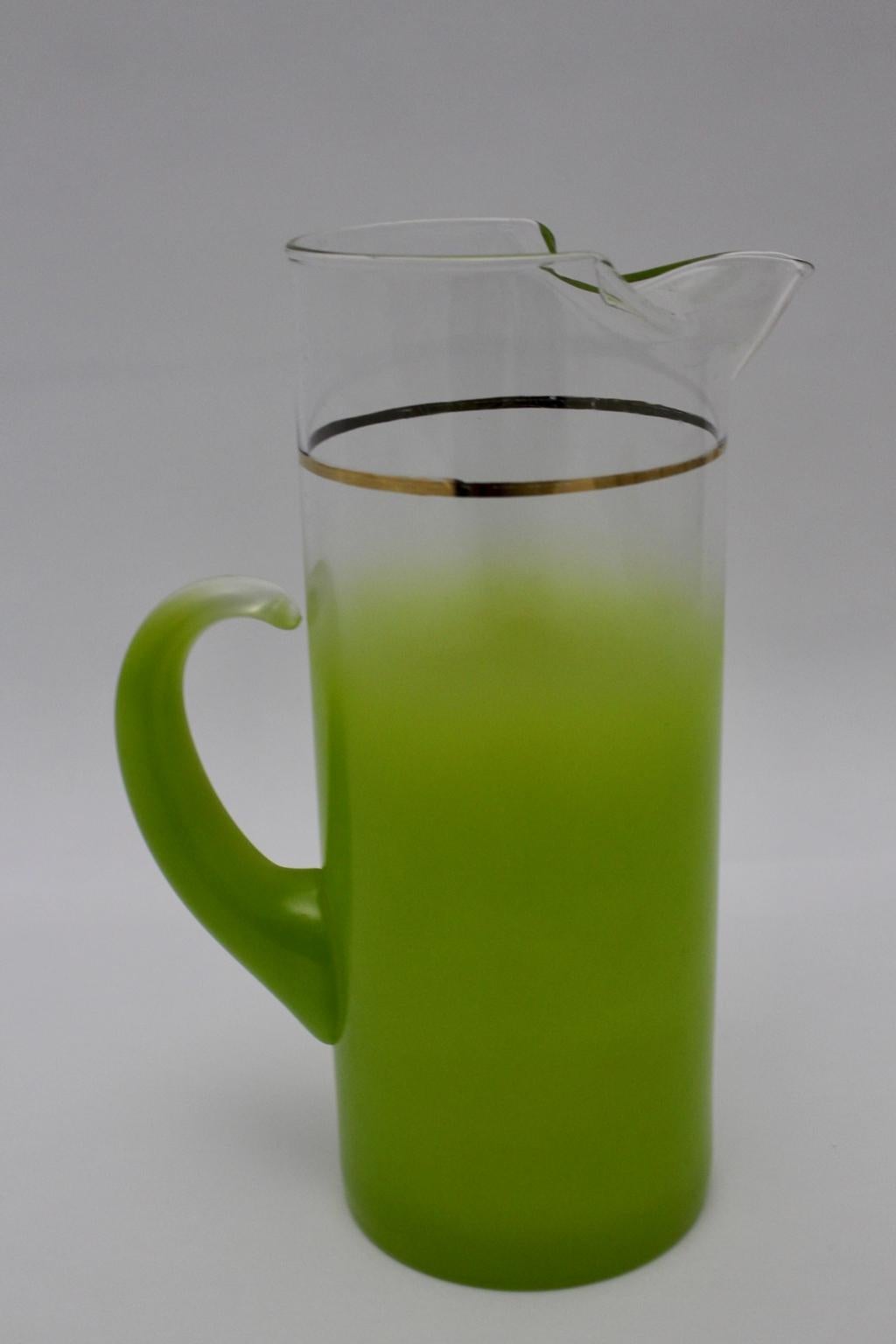 1950's glass pitcher
